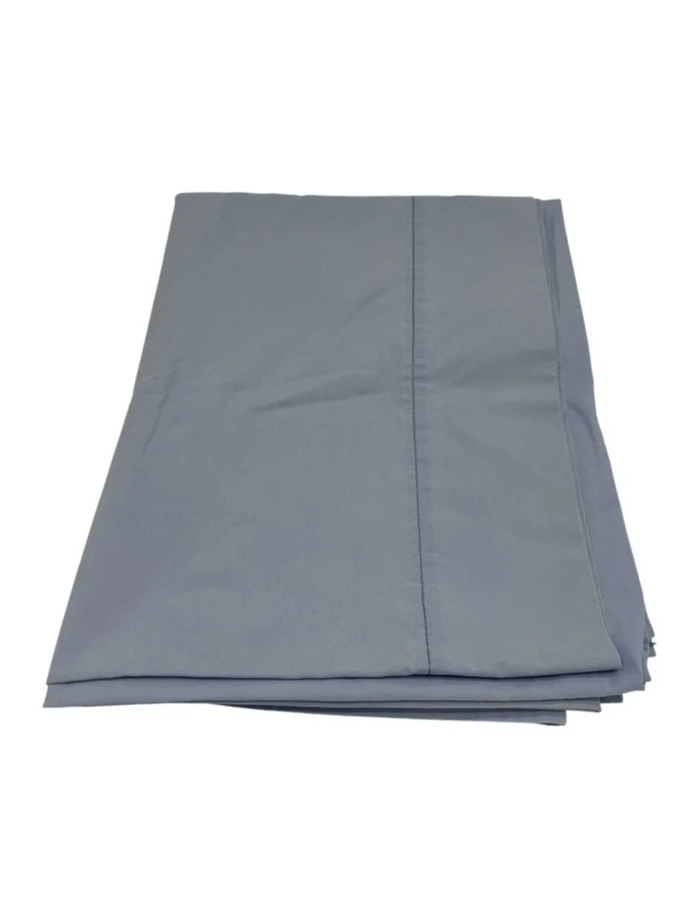 Martha Stewart Everyday Blue Solid Color Cotton Blend Twin Flat Sheet Bedding